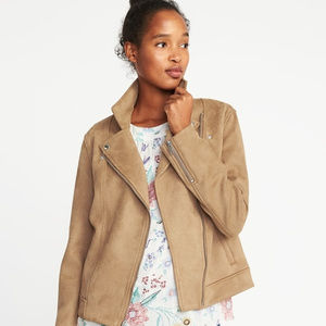 Old Navy Sueded-Knit Moto Jacket for Women